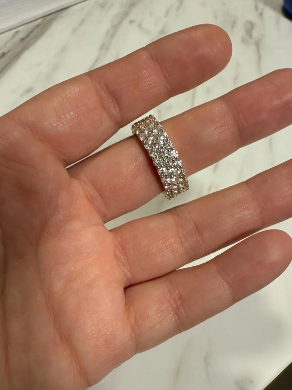 4.9 carat Genuine Diamond 14k Gold Ring - Picture 8 of 17